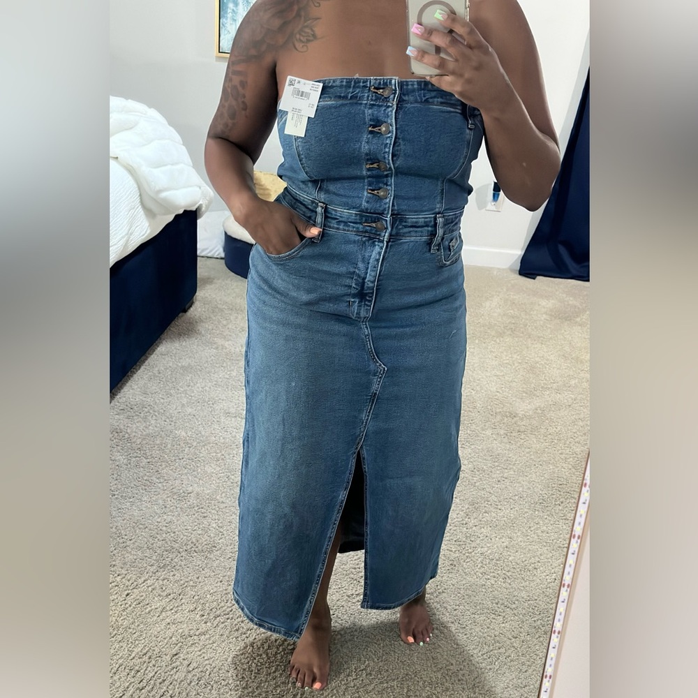 American Eagle sleeveless Denim Dress
